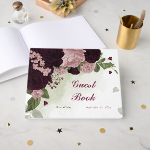 Rosa und Blume Gästebuch