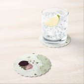 Rosa und Blume Untersetzer (Vor Ort)