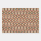 Rosa und braun Geometrisches Mosaik Geschenkpapier Set (Vorderseite 3)