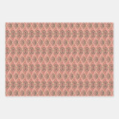 Rosa und braun Geometrisches Mosaik Geschenkpapier Set (Vorderseite)