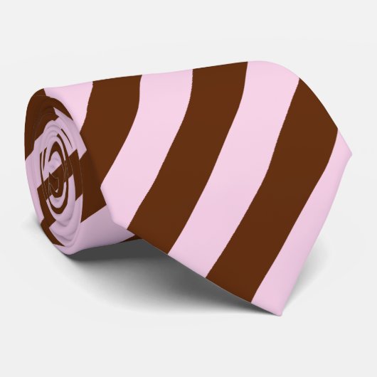 Rosa und braun krawatte (Gerollt)