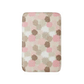 rosa und braun-mattes Muster Badematte (Vorderseite Vertikal)