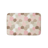 rosa und braun-mattes Muster Badematte (Vorderseite)