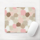 rosa und braun-mattes Muster Mousepad (Mit Mouse)