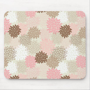 rosa und braun-mattes Muster Mousepad