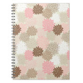 rosa und braun-mattes Muster Notizblock (Vorderseite)