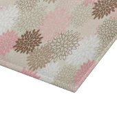 rosa und braun-mattes Muster Schneidebrett (Ecke)