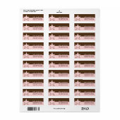 Rosa und Braun mit Star-Rücksendeadressen-Aufklebe (Vorne)