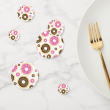 Rosa und braun Sprinkle Donuts Fun Party Tischdeko