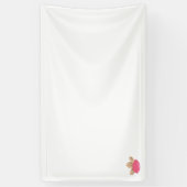 Rosa und braune Illustration Vinyl Banner (Vertikal)