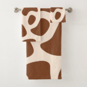 Rosa und braune Kuh Badhandtuch Set (Insitu)