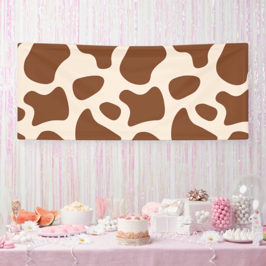 Rosa und braune Kuh Banner (Party)