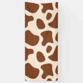 Rosa und braune Kuh Banner (Vertikal)