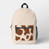 Rosa und braune Kuh Bedruckter Rucksack (Vorderseite)