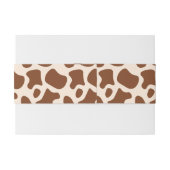 Rosa und braune Kuh Einladungsbanderole (Rückseitenbeispiel)