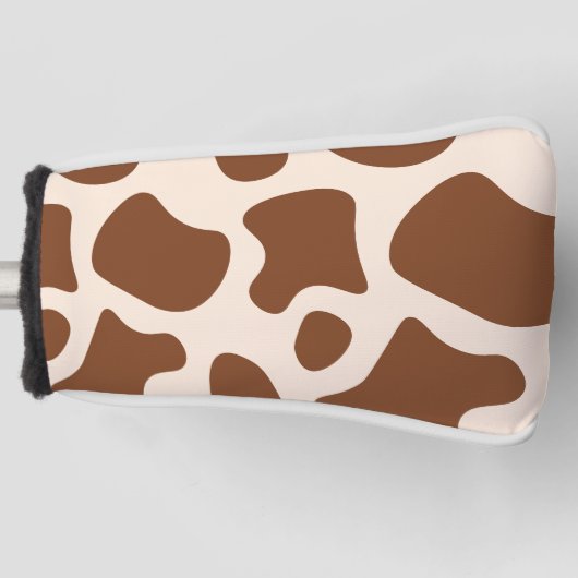 Rosa und braune Kuh Golf Headcover (Vorderseite)