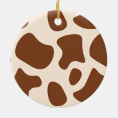 Rosa und braune Kuh Keramik Ornament (Hinten)