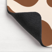 Rosa und braune Kuh Mousepad (Ecke)
