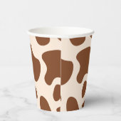 Rosa und braune Kuh Pappbecher (Rechts)