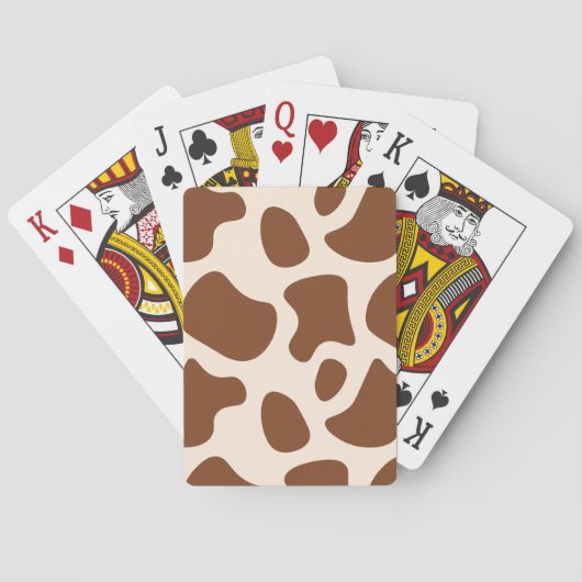 Rosa und braune Kuh Spielkarten (Rückseite)