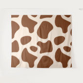 Rosa und braune Kuh Wandteppich (Vorderseite (Horizontal))