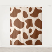 Rosa und braune Kuh Wandteppich (Vorderseite)