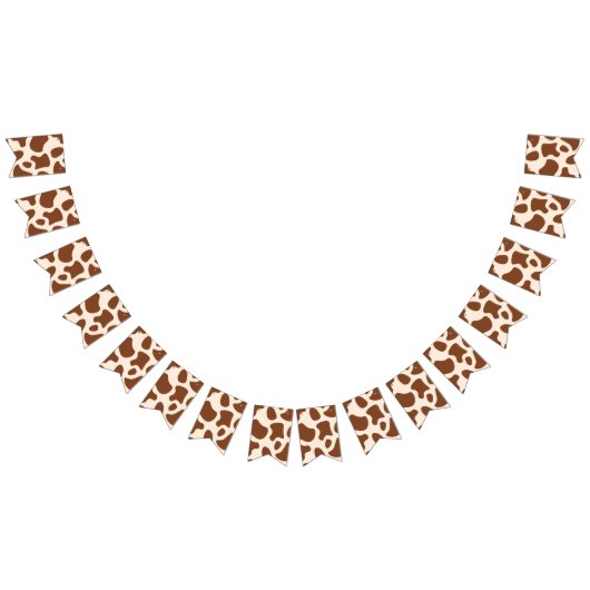 Rosa und braune Kuh Wimpelkette (Alle)