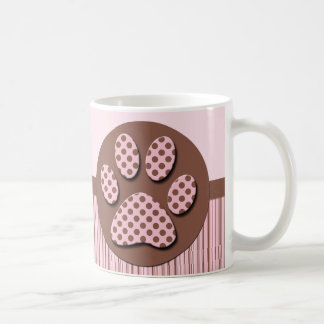 Rosa und braune Paare Kaffeetasse