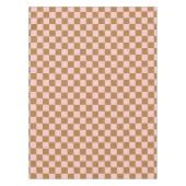 Rosa und braune Schachbretter Tischdecke (Vorderseite)