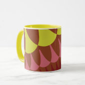 Rosa und braune Schuppen Tasse (Vorderseite Links)