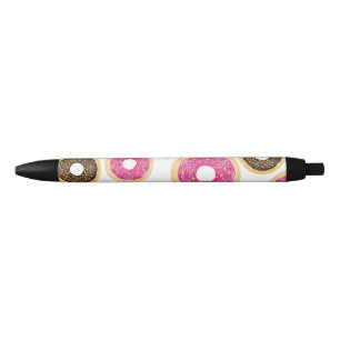 Rosa und braune Sprinkle-Donuts Moderne Fun Cute Kugelschreiber