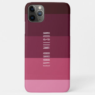 Rosa und braune Streifen ColorBlock Personalisiert Case-Mate iPhone Hülle