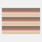 Rosa und braune Streifen Geschenkpapier Set (Vorderseite 2)
