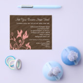 Rosa und braune Swirl-Make-up-Künstler oder -Salon Flyer (Einzeln)