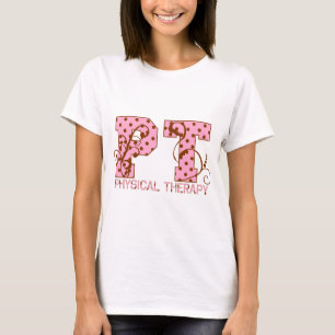 rosa und braune Tupfen Pints T-Shirt
