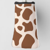 Rosa und brauner Kuhdruck Golf Headcover (Rotieren 90)
