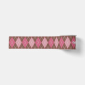 Rosa und braunes Argyle-Muster Strick - Optionaler Ripsband (Vorderseite)