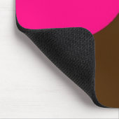 rosa und braunes mousepad (Ecke)