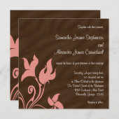 Rosa und Braunschweig Einladung (Vorne/Hinten)