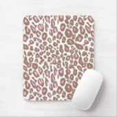 Rosa und Brown-Leopard-Druck Mousepad (Mit Mouse)
