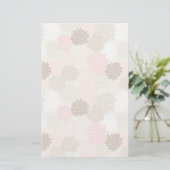 Rosa-und Brown-Mama-Muster Briefpapier (Stehend Vorderseite)