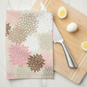 Rosa-und Brown-Mama-Muster Handtuch (Viertel Falte)