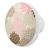 Rosa-und Brown-Mama-Muster Keramikknauf (Rechts)