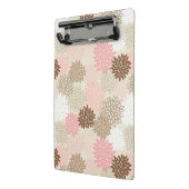 Rosa-und Brown-Mama-Muster Mini Klemmbrett (Gewinkelt2)