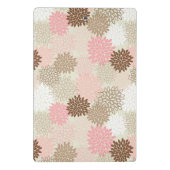 Rosa-und Brown-Mama-Muster Mini Klemmbrett (Rückseite)