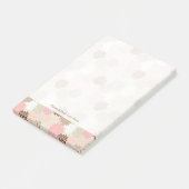 Rosa-und Brown-Mama-Muster Post-it Klebezettel (angewinkelt)