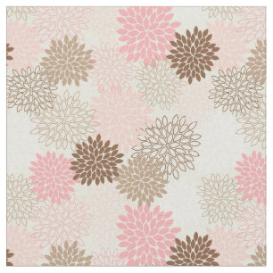 Rosa-und Brown-Mama-Muster Stoff