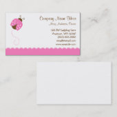 Rosa und Brown-Marienkäfer Visitenkarte (Vorne/Hinten)