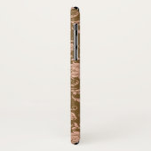 Rosa und Brownblumenmuster Case-Mate iPhone Hülle (Hinten/Links)