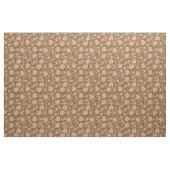 Rosa und Brownblumenmuster Stoff (Fat Quarter (45,7 x 55,9 cm))